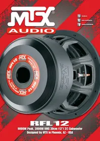 Notice MTX Audio RFL12 Caisson de basses