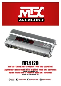 Notice MTX Audio RFL4120 Car stereo