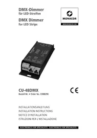 Notice Monacor CU48DMX Contrôleur
