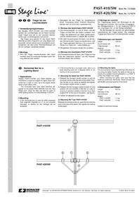 Notice Monacor PAST410SW Support d'éclairage