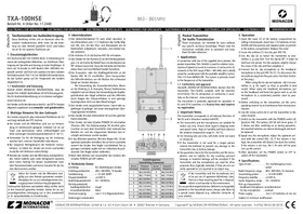 Notice Monacor TXA100HSE Système de sonorisation