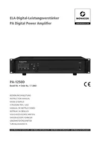 Notice Monacor PA1250D Hi-fi system