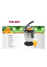 Notice Turmix CX 650 Extracteur de jus