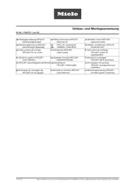 Notice MIELE APCL 001 Mosógép