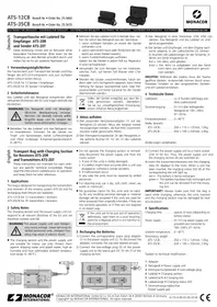 Notice Monacor ATS12CB Chargeur d'appareil électronique