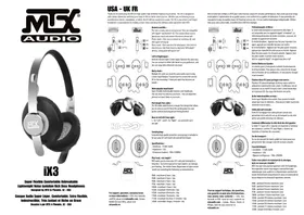 Notice MTX Audio IX3 Bouchon d'oreille