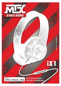 Notice MTX Audio IX1 Casque