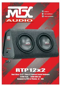 Notice MTX Audio RTP12X2 Subwoofer