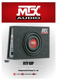 Notice MTX Audio RTF10P Enceinte audio