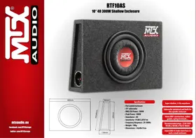 Notice MTX Audio RTF10AS Système hifi