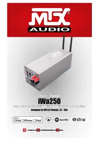 Notice MTX Audio IWA250 Amplificateur audio