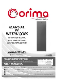 Notice Orima ORA18560CNFX Congelador