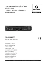 Notice Monacor PA1140RCD Lecteur audio