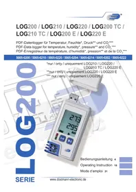 Notice TFA LOG200 Messgeräte
