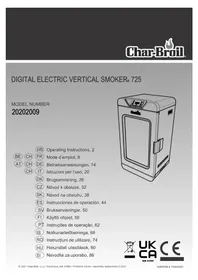 Notice CHAR BROIL DIGITAL SMOKER 725 Chapa de grelha