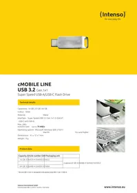 Notice INTENSO CMOBILE LINE USB 3.2 Clé USB