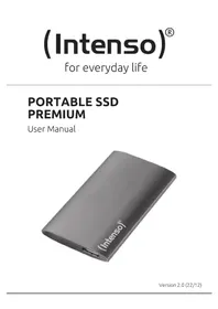 Notice INTENSO EXTERNAL SSD PREMIUM Disque dur