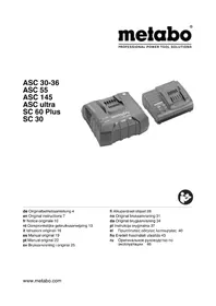 Notice METABO LIHD 18V Battery