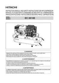Notice HiKOKI EC2610E Compresor