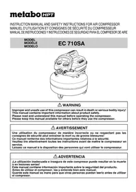 Notice HiKOKI EC710SA Compresor