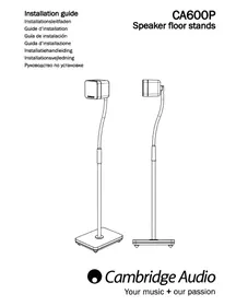 Notice CAMBRIDGE CA600P Support des enceintes