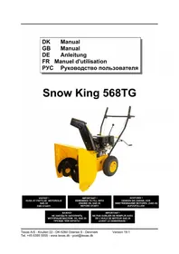 Notice Texas SNOW KING 568TG снегоуборщик