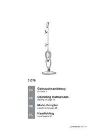 Notice Cleanmaxx 01378 Steam cleaner