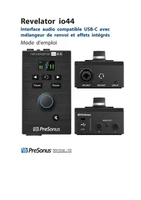 Notice PRESONUS REVELATOR IO44 Système hifi