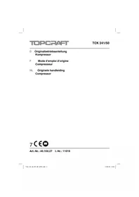 Notice TOP CRAFT TCK 24150 Kompressor