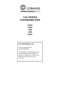 Notice Comark C42F Thermomètre