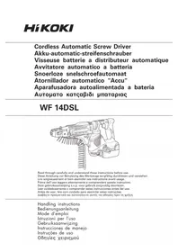 Notice HiKOKI WF14DSL Schrauber