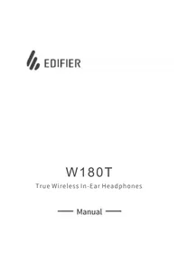 Notice EDIFIER W180T 耳栓