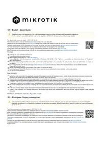 Notice Mikrotik CRS1128P4SIN Commutateur
