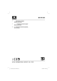 Notice McKenzie MKRH 800 Marteau