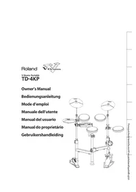 Notice ROLAND TD4KP Tambour ordinateur