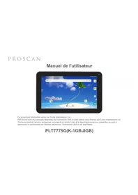 Notice Proscan PLT7775G Tablette