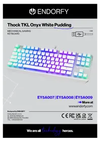 Notice ENDORFY THOCK TKL PUDDING ONYX WHITE Clavier