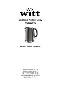 Notice Witt WCK2200G Machine à café