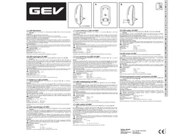 Notice GEV LIV 6867 Éclairage