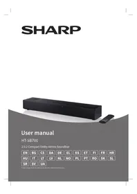 Notice SHARP HTSB700 Звукова панель