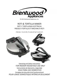 Notice Brentwood TS129 Crepera