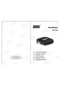 Notice August DVBT305 Recepteur