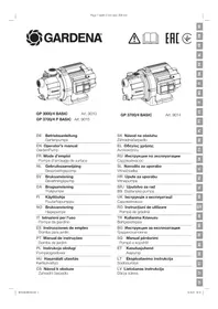 Notice GARDENA 30004 JET Vízszivattyú