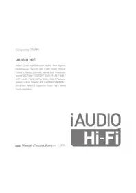 Notice COWON IAUDIO HIFI Lecteur audio portable