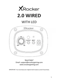 Notice X Rocker CHIMERA RGB 2.0 NEO MOTION LED Chaise de jeux