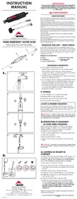 Notice MSR HOME EMERGENCY WATER FILTER Purificateur d'air