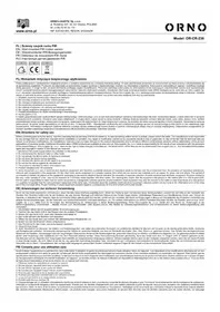 Notice ORNO ORCR236 Détecteur de mouvements
