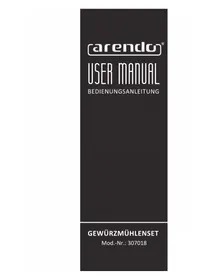 Notice Arendo 307018 Ponceuse