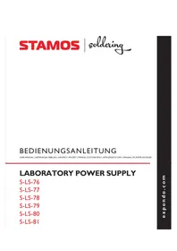 Notice Stamos SLS77 équipements de mesure