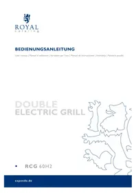 Notice Royal Catering RCG 60H2 Plaque de grill